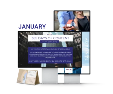 Shop Social Media Content Calendar for Real Estate Agents January 2022